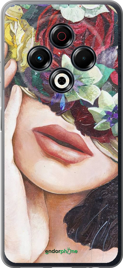 Силиконовый чехол Head Flower для Tecno Spark 30 4G - 4460u-3894 изображение 