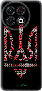 Силіконовий чехол Герб - вишиванка на чорному фоні для Tecno Spark 30 Pro 4G - 1196u-3895 изображение 