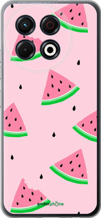 Силиконовый чехол Розовый арбуз для Tecno Spark 30 Pro 4G - 4314u-3895 изображение 
