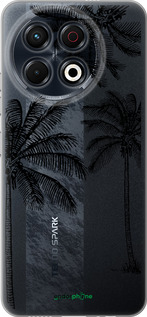 Силиконовый чехол Пальмы1 для Tecno Spark 30 Pro 4G - 4634u-3895 изображение 