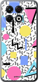 Силиконовый чехол Color shapes для Tecno Spark 30 Pro 4G - 4893u-3895 изображение 