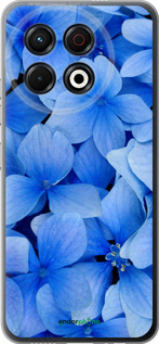 Силіконовий чехол Сині квіти для Tecno Spark 30 Pro 4G - 526u-3895 изображение 
