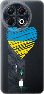 Силиконовый чехол Подзарядка сердца v2 для Tecno Spark 30 Pro 4G - 5295u-3895 изображение 