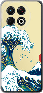 Силиконовый чехол Японские волны для Tecno Spark 30 Pro 4G - 5533u-3895 изображение 