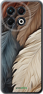 Силіконовий чехол Листя в стилі бохо для Tecno Spark 30 Pro 4G - 5643u-3895 изображение 