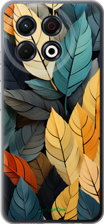 Силіконовий чехол Кольорове листя для Tecno Spark 30 Pro 4G - 5644u-3895 изображение 