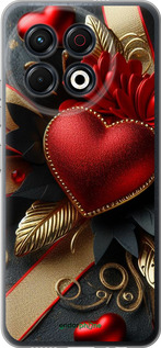 Силиконовый чехол Сердечки v2 для Tecno Spark 30 Pro 4G - 5832u-3895 изображение 