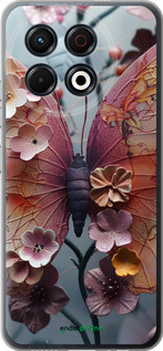 Силиконовый чехол Fairy Butterfly для Tecno Spark 30 Pro 4G - 6048u-3895 изображение 