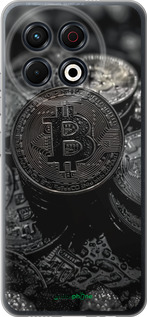 Силиконовый чехол Black Bitcoin для Tecno Spark 30 Pro 4G - 6090u-3895 изображение 