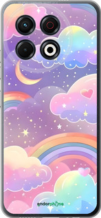 Силиконовый чехол Облака и радуга для Tecno Spark 30 Pro 4G - 6312u-3895 изображение 