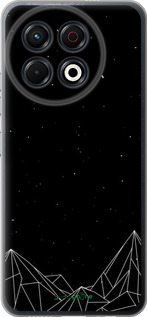 Силіконовий чехол Чорно білі абстрактні гори для Tecno Spark 30 Pro 4G - 6437u-3895 изображение 