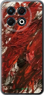 Силиконовый чехол Абстрактная композиция в красных тонах для Tecno Spark 30 Pro 4G - 6541u-3895 изображение 