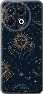 Силіконовий чохол 'Celestial Harmony: Sun & Moon Gold Mystic Pattern' для Tecno Spark 30 Pro 4G зображення 3