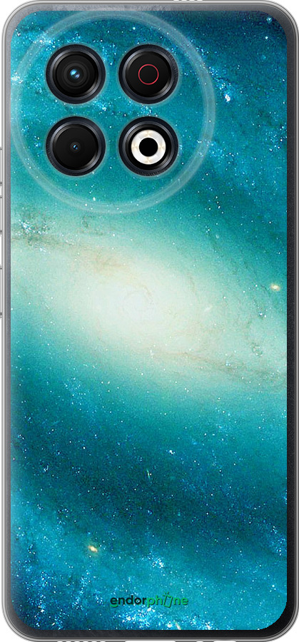 Силиконовый чехол Голубая галактика для Tecno Spark 30 Pro 4G - 177u-3895 изображение 