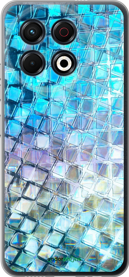Силиконовый чехол Переливающаяся чешуя для Tecno Spark 30 Pro 4G - 227u-3895 изображение 