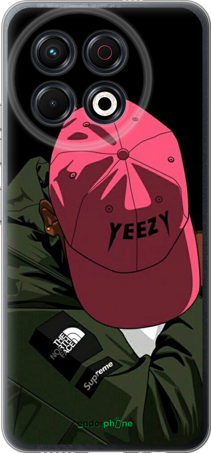 Силиконовый чехол logo de yeezy для Tecno Spark 30 Pro 4G - 3995u-3895 изображение 