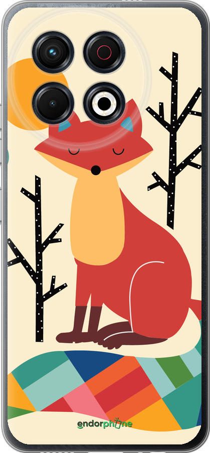 Силиконовый чехол Rainbow fox для Tecno Spark 30 Pro 4G - 4010u-3895 изображение 