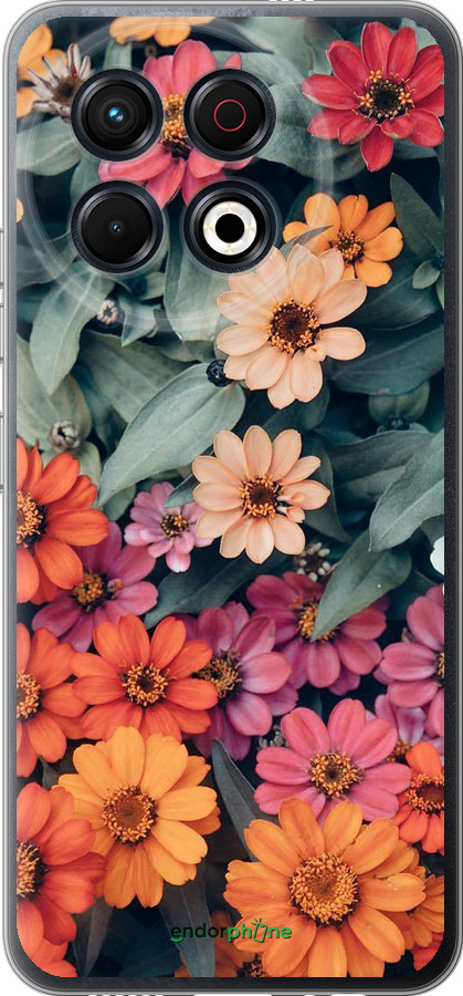 Силиконовый чехол Beauty flowers для Tecno Spark 30 Pro 4G - 4050u-3895 изображение 