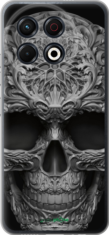 Силіконовий чехол skull-ornament для Tecno Spark 30 Pro 4G - 4101u-3895 изображение 