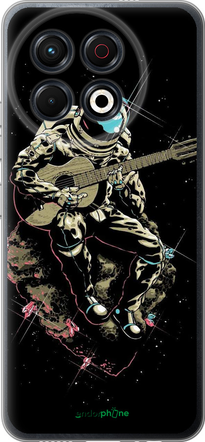 Силиконовый чехол Космонавт с гиратой для Tecno Spark 30 Pro 4G - 4138u-3895 изображение 