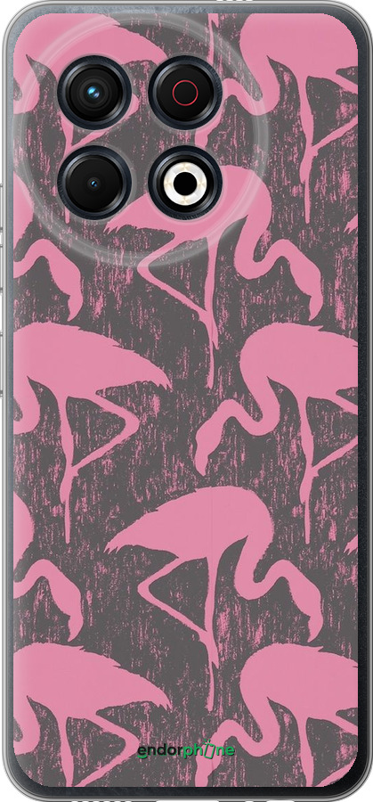 Силиконовый чехол Vintage-Flamingos для Tecno Spark 30 Pro 4G - 4171u-3895 изображение 