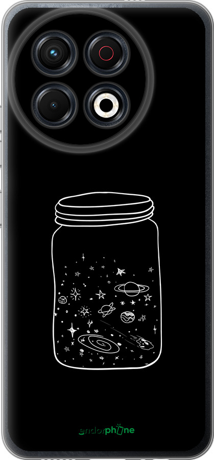 Силиконовый чехол Космос в банке для Tecno Spark 30 Pro 4G - 4297u-3895 изображение 