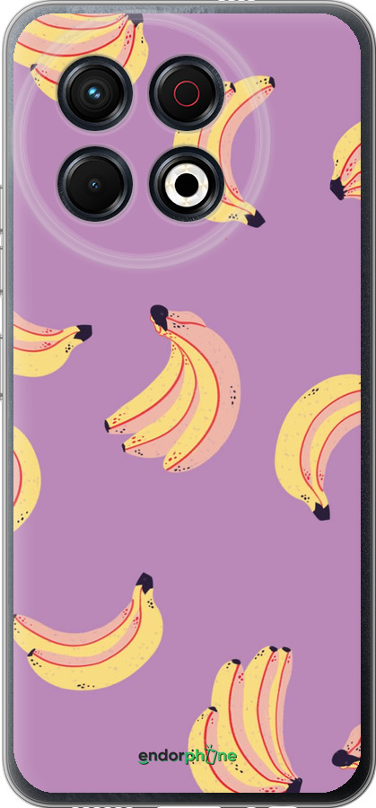 Силиконовый чехол Бананы для Tecno Spark 30 Pro 4G - 4312u-3895 изображение 