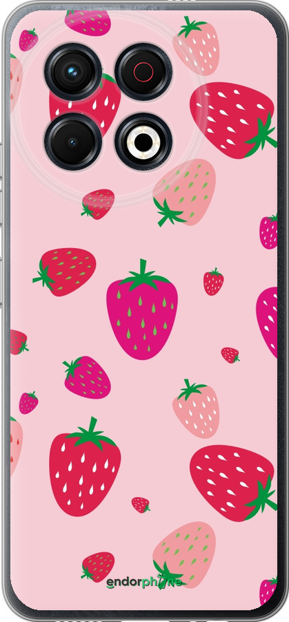 Силиконовый чехол Клубнички для Tecno Spark 30 Pro 4G - 4332u-3895 изображение 