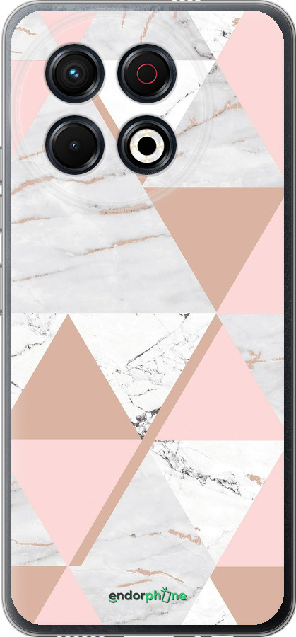 Силиконовый чехол Мраморная симметрия для Tecno Spark 30 Pro 4G - 4344u-3895 изображение 