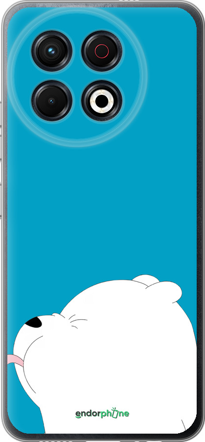 Силиконовый чехол Мишка 1 для Tecno Spark 30 Pro 4G - 4358u-3895 изображение 