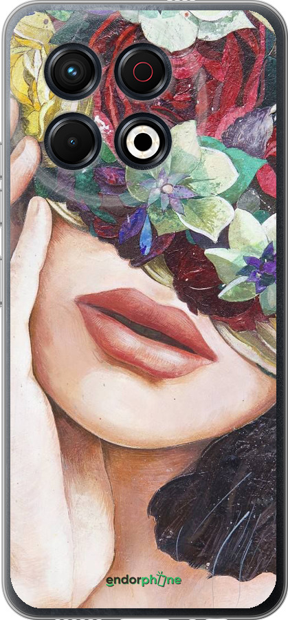 Силиконовый чехол Head Flower для Tecno Spark 30 Pro 4G - 4460u-3895 изображение 