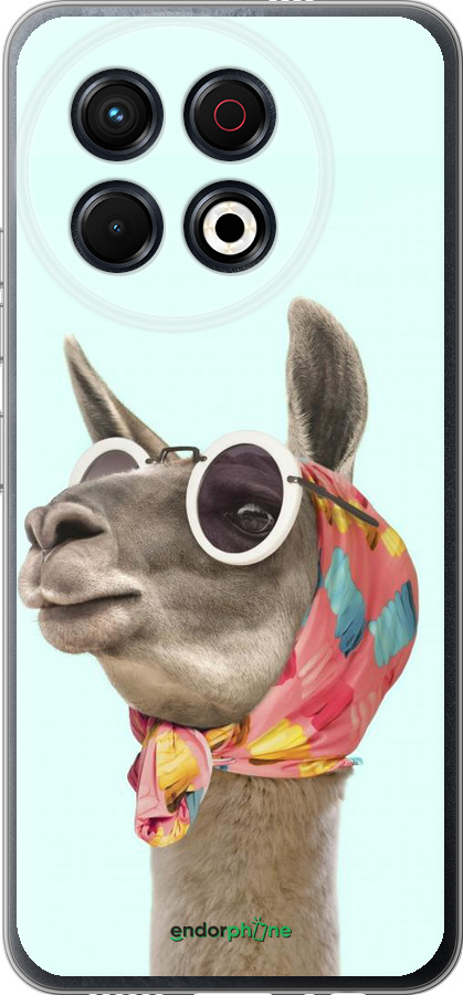 Силіконовий чехол Модна лама для Tecno Spark 30 Pro 4G - 4479u-3895 изображение 