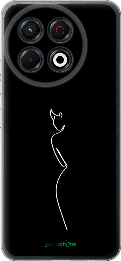 Силиконовый чехол Силуэт1 для Tecno Spark 30 Pro 4G - 4590u-3895 изображение 