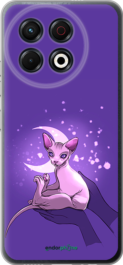 Силиконовый чехол Кот2 для Tecno Spark 30 Pro 4G - 4676u-3895 изображение 