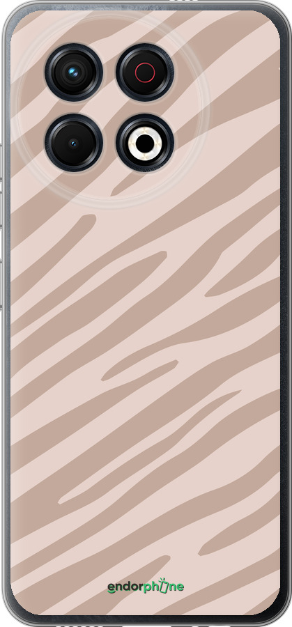 Силиконовый чехол Зебра беж для Tecno Spark 30 Pro 4G - 4875u-3895 изображение 