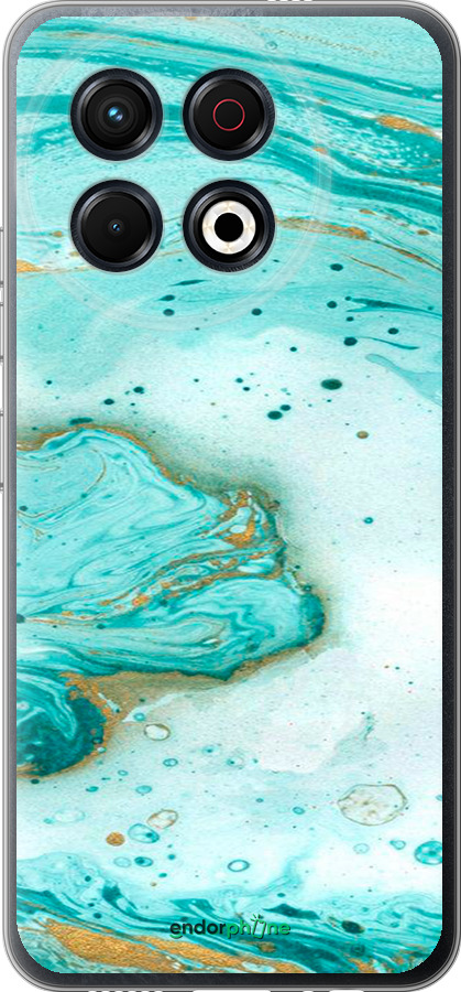 Силиконовый чехол Мраморный для Tecno Spark 30 Pro 4G - 4895u-3895 изображение 