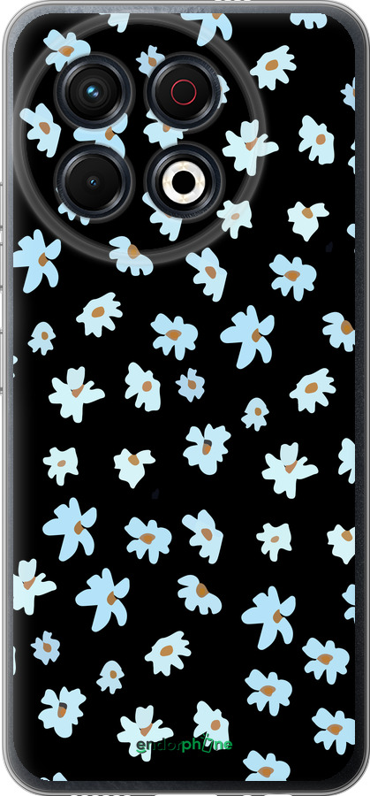 Силиконовый чехол Цветочный для Tecno Spark 30 Pro 4G - 4900u-3895 изображение 