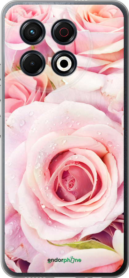 Силиконовый чехол Розы для Tecno Spark 30 Pro 4G - 525u-3895 изображение 