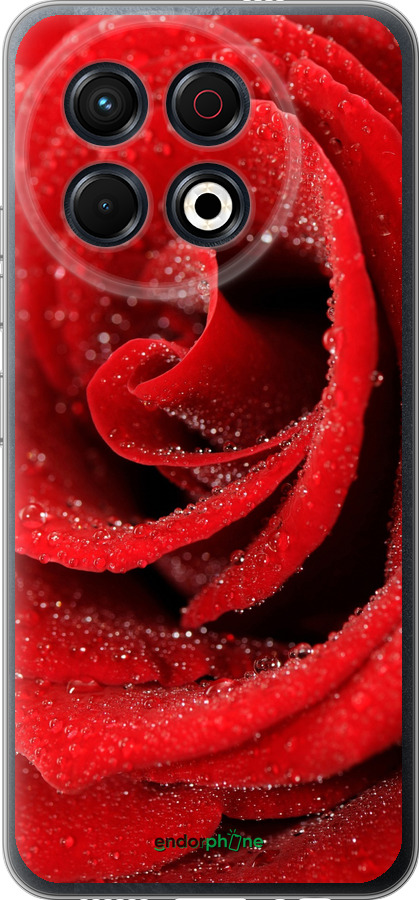 Силіконовий чехол Червона троянда для Tecno Spark 30 Pro 4G - 529u-3895 изображение 