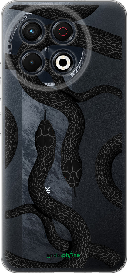 Силиконовый чехол Змеи для Tecno Spark 30 Pro 4G - 5473u-3895 изображение 