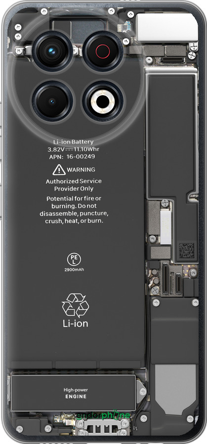 Силиконовый чехол Детали смартфона для Tecno Spark 30 Pro 4G - 5487u-3895 изображение 