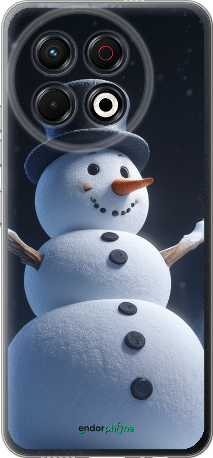 Силіконовий чехол Сніговик для Tecno Spark 30 Pro 4G - 5826u-3895 изображение 