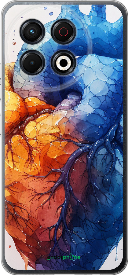 Силіконовий чехол Арт-серце для Tecno Spark 30 Pro 4G - 6034u-3895 изображение 