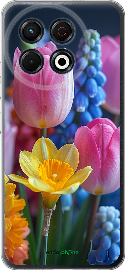 Силіконовий чехол Весняні квіти для Tecno Spark 30 Pro 4G - 6058u-3895 изображение 