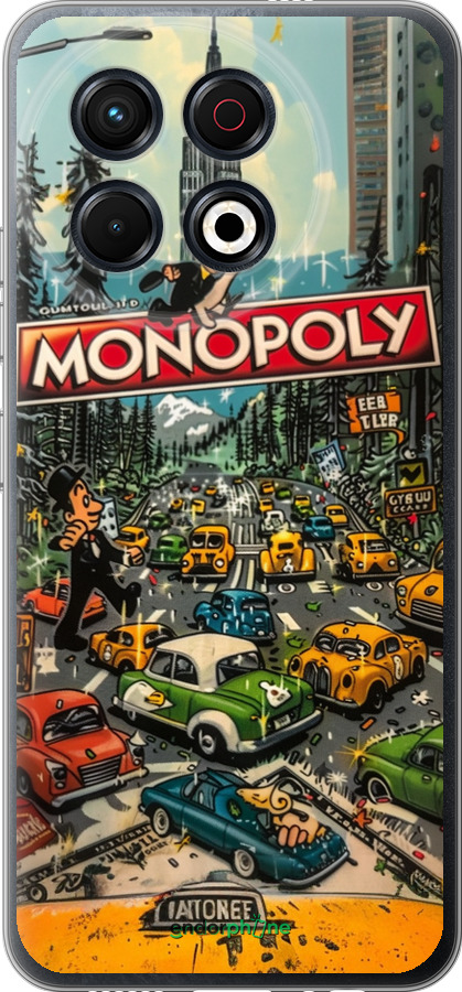 Силиконовый чехол Городской драйв Monopoly для Tecno Spark 30 Pro 4G - 6088u-3895 изображение 