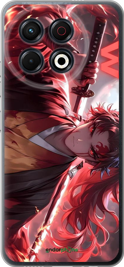 Силиконовый чехол Аниме воин для Tecno Spark 30 Pro 4G - 6281u-3895 изображение 