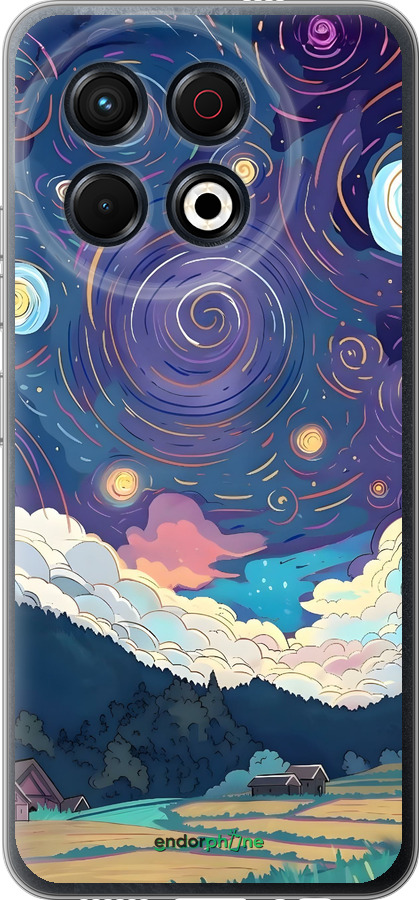 Силиконовый чехол Креативный арт для Tecno Spark 30 Pro 4G - 6322u-3895 изображение 