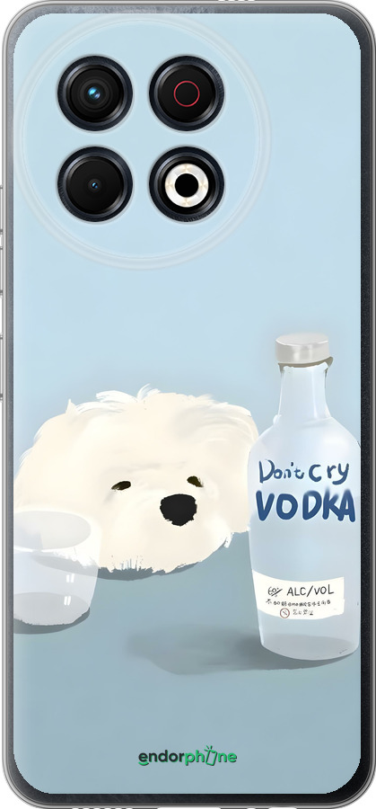 Силіконовий чехол Пес водка для Tecno Spark 30 Pro 4G - 6368u-3895 изображение 