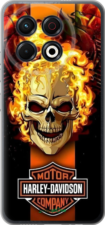 Силиконовый чехол Харлей девидсон для Tecno Spark 30 Pro 4G - 6370u-3895 изображение 