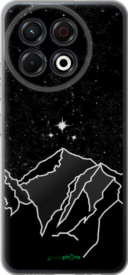 Силиконовый чехол Минималистический горный пейзаж для Tecno Spark 30 Pro 4G - 6438u-3895 изображение 